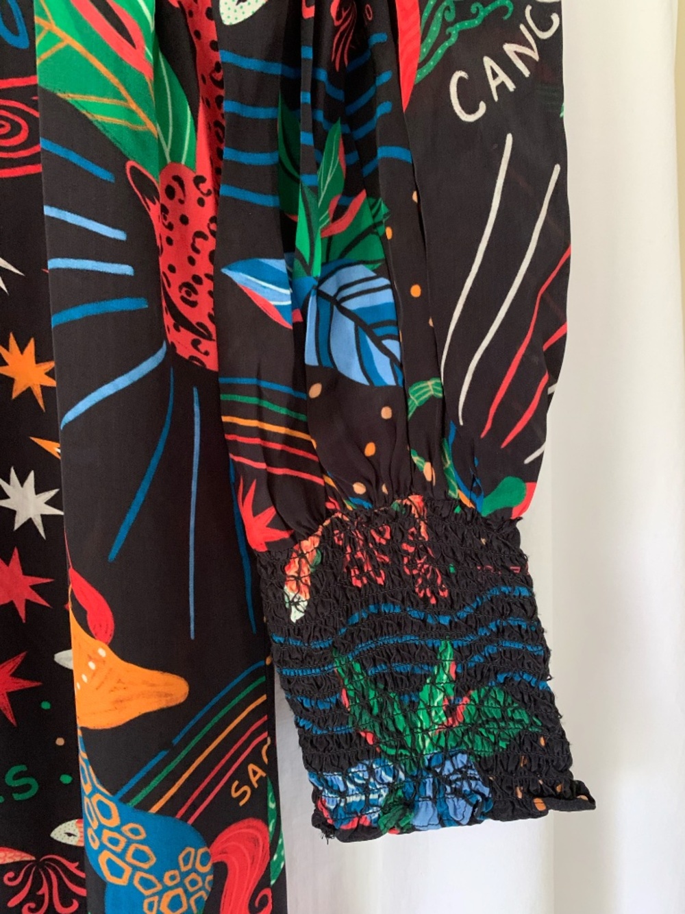FARM Rio  Zodiac Maxi Dress with plunge neckline & drawstring waist - Picture 7 of 11